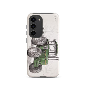 Furrow & Fields Tough case for Samsung® Matte / Samsung Galaxy S23 John Deere 4350 Pencil Sketch | Tough case for Samsung® Quality Farmers Merch