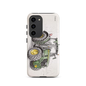 Furrow & Fields Tough case for Samsung® Matte / Samsung Galaxy S23 John Deere 6R 250 Pencil Sketch | Tough case for Samsung® Quality Farmers Merch