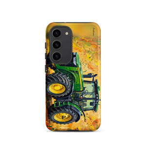 Furrow & Fields Tough case for Samsung® Matte / Samsung Galaxy S23 John Deere 8345R Splash Art | Tough case for Samsung® Quality Farmers Merch