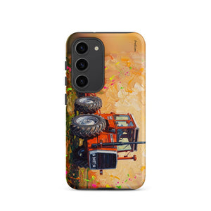 Furrow & Fields Tough case for Samsung® Matte / Samsung Galaxy S23 Massey Ferguson 1200 Splash Art | Tough case for Samsung® Quality Farmers Merch