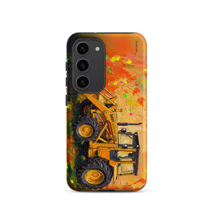 Furrow & Fields Tough case for Samsung® Matte / Samsung Galaxy S23 Massey Ferguson 50E Splash Art | Tough case for Samsung® Quality Farmers Merch