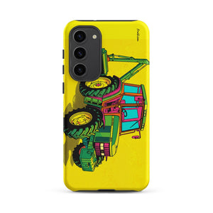 Furrow & Fields Tough case for Samsung® Matte / Samsung Galaxy S23 Plus John Deere 6910 with Hedge Cutter Pop Art | Tough case for Samsung® Quality Farmers Merch