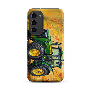 Furrow & Fields Tough case for Samsung® Matte / Samsung Galaxy S23 Plus John Deere 8345R Splash Art | Tough case for Samsung® Quality Farmers Merch