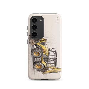 Furrow & Fields Tough case for Samsung® Matte / Samsung Galaxy S23 Terex 860 Elite Pencil Sketch | Tough case for Samsung® Quality Farmers Merch