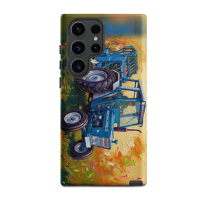 Furrow & Fields Tough case for Samsung® Matte / Samsung Galaxy S23 Ultra Ford 7600 Splash Art | Tough case for Samsung® Quality Farmers Merch