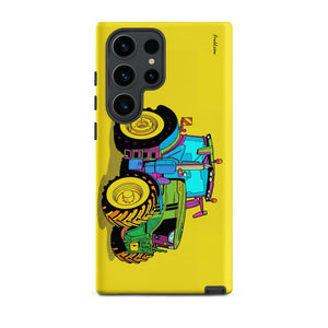 Furrow & Fields Tough case for Samsung® Matte / Samsung Galaxy S23 Ultra John Deere 6R 250 Pop Art | Tough case for Samsung® Quality Farmers Merch
