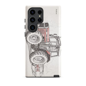 Furrow & Fields Tough case for Samsung® Matte / Samsung Galaxy S23 Ultra Massey Ferguson 375 Pencil Sketch | Tough case for Samsung® Quality Farmers Merch