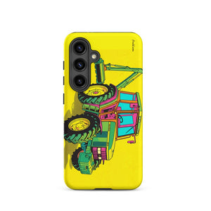 Furrow & Fields Tough case for Samsung® Matte / Samsung Galaxy S24 John Deere 6910 with Hedge Cutter Pop Art | Tough case for Samsung® Quality Farmers Merch