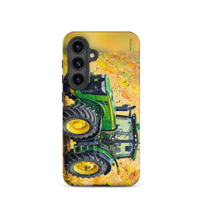 Furrow & Fields Tough case for Samsung® Matte / Samsung Galaxy S24 John Deere 8345R Splash Art | Tough case for Samsung® Quality Farmers Merch
