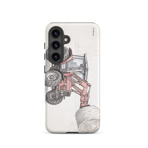 Furrow & Fields Tough case for Samsung® Matte / Samsung Galaxy S24 Massey Ferguson 3070 Autotronic Pencil Sketch | Tough case for Samsung® Quality Farmers Merch
