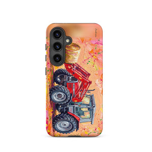 Furrow & Fields Tough case for Samsung® Matte / Samsung Galaxy S24 Massey Ferguson 3070 Autotronic Splash Art | Tough case for Samsung® Quality Farmers Merch