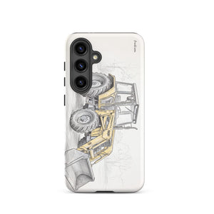 Furrow & Fields Tough case for Samsung® Matte / Samsung Galaxy S24 Massey Ferguson 50E Pencil Sketch | Tough case for Samsung® Quality Farmers Merch