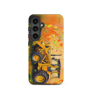 Furrow & Fields Tough case for Samsung® Matte / Samsung Galaxy S24 Massey Ferguson 50E Splash Art | Tough case for Samsung® Quality Farmers Merch