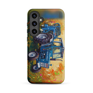 Furrow & Fields Tough case for Samsung® Matte / Samsung Galaxy S24 Plus Ford 7600 Splash Art | Tough case for Samsung® Quality Farmers Merch