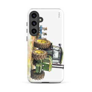 Furrow & Fields Tough case for Samsung® Matte / Samsung Galaxy S24 Plus John Deere 4350 Watercolor | Tough case for Samsung® Quality Farmers Merch