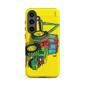 Furrow & Fields Tough case for Samsung® Matte / Samsung Galaxy S24 Plus John Deere 6910 with Hedge Cutter Pop Art | Tough case for Samsung® Quality Farmers Merch