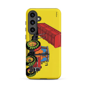 Furrow & Fields Tough case for Samsung® Matte / Samsung Galaxy S24 Plus Massey Ferguson 6180 Pop Art | Tough case for Samsung® Quality Farmers Merch
