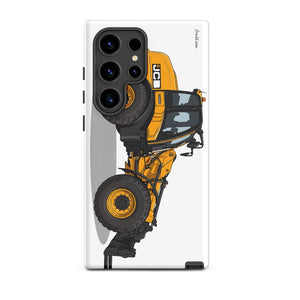 Furrow & Fields Tough case for Samsung® Matte / Samsung Galaxy S24 Ultra JCB TM420 | Tough case for Samsung® Quality Farmers Merch