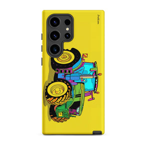 Furrow & Fields Tough case for Samsung® Matte / Samsung Galaxy S24 Ultra John Deere 6R 250 Pop Art | Tough case for Samsung® Quality Farmers Merch