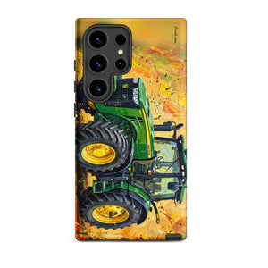 Furrow & Fields Tough case for Samsung® Matte / Samsung Galaxy S24 Ultra John Deere 8345R Splash Art | Tough case for Samsung® Quality Farmers Merch