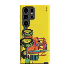 Furrow & Fields Tough case for Samsung® Matte / Samsung Galaxy S24 Ultra Massey Ferguson 1200 Pop Art | Tough case for Samsung® Quality Farmers Merch