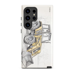 Furrow & Fields Tough case for Samsung® Matte / Samsung Galaxy S24 Ultra Massey Ferguson 50E Pencil Sketch | Tough case for Samsung® Quality Farmers Merch