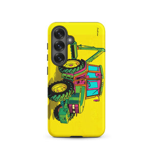 Furrow & Fields Tough case for Samsung® Matte / Samsung Galaxy S25 John Deere 6910 with Hedge Cutter Pop Art | Tough case for Samsung® Quality Farmers Merch