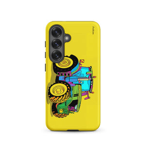 Furrow & Fields Tough case for Samsung® Matte / Samsung Galaxy S25 John Deere 6R 250 Pop Art | Tough case for Samsung® Quality Farmers Merch