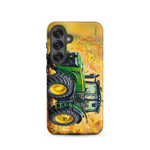 Furrow & Fields Tough case for Samsung® Matte / Samsung Galaxy S25 John Deere 8345R Splash Art | Tough case for Samsung® Quality Farmers Merch