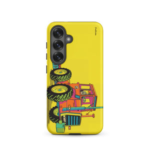 Furrow & Fields Tough case for Samsung® Matte / Samsung Galaxy S25 Massey Ferguson 1200 Pop Art | Tough case for Samsung® Quality Farmers Merch