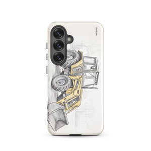 Furrow & Fields Tough case for Samsung® Matte / Samsung Galaxy S25 Massey Ferguson 50E Pencil Sketch | Tough case for Samsung® Quality Farmers Merch