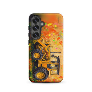 Furrow & Fields Tough case for Samsung® Matte / Samsung Galaxy S25 Massey Ferguson 50E Splash Art | Tough case for Samsung® Quality Farmers Merch