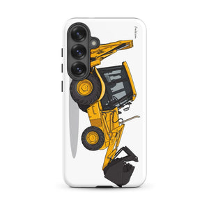 Furrow & Fields Tough case for Samsung® Matte / Samsung Galaxy S25 Plus JCB 3CX Sitemaster SRS | Tough case for Samsung® Quality Farmers Merch