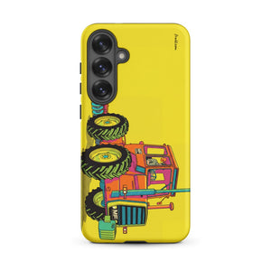 Furrow & Fields Tough case for Samsung® Matte / Samsung Galaxy S25 Plus Massey Ferguson 1200 Pop Art | Tough case for Samsung® Quality Farmers Merch