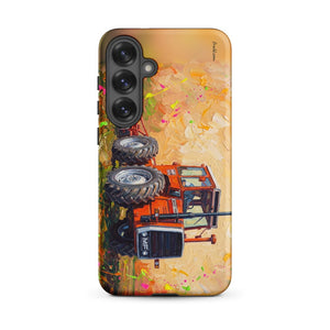 Furrow & Fields Tough case for Samsung® Matte / Samsung Galaxy S25 Plus Massey Ferguson 1200 Splash Art | Tough case for Samsung® Quality Farmers Merch