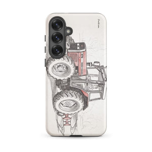 Furrow & Fields Tough case for Samsung® Matte / Samsung Galaxy S25 Plus Massey Ferguson 375 Pencil Sketch | Tough case for Samsung® Quality Farmers Merch