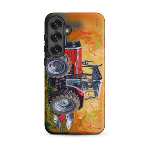 Furrow & Fields Tough case for Samsung® Matte / Samsung Galaxy S25 Plus Massey Ferguson 375 Splash Art | Tough case for Samsung® Quality Farmers Merch