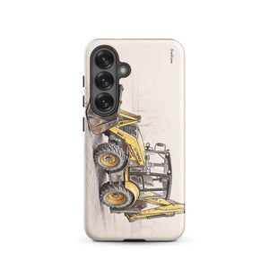 Furrow & Fields Tough case for Samsung® Matte / Samsung Galaxy S25 Terex 860 Elite Pencil Sketch | Tough case for Samsung® Quality Farmers Merch