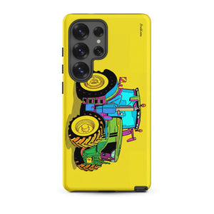 Furrow & Fields Tough case for Samsung® Matte / Samsung Galaxy S25 Ultra John Deere 6R 250 Pop Art | Tough case for Samsung® Quality Farmers Merch