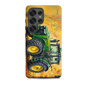 Furrow & Fields Tough case for Samsung® Matte / Samsung Galaxy S25 Ultra John Deere 8345R Splash Art | Tough case for Samsung® Quality Farmers Merch