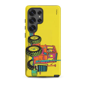 Furrow & Fields Tough case for Samsung® Matte / Samsung Galaxy S25 Ultra Massey Ferguson 1200 Pop Art | Tough case for Samsung® Quality Farmers Merch