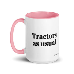 Furrow & Fields Tractors as Usual | 15 oz Mug with Color Inside Quality Farmers Merch
