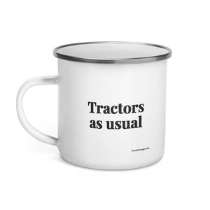 Furrow & Fields Tractors as Usual | Enamel Mug Quality Farmers Merch