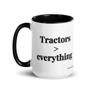 Furrow & Fields Tractors > Everything | 15 oz Mug with Color Inside Quality Farmers Merch