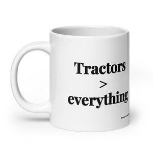 Furrow & Fields Tractors > Everything | White Glossy Mug Quality Farmers Merch