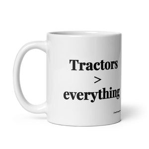 Furrow & Fields Tractors > Everything | White Glossy Mug Quality Farmers Merch