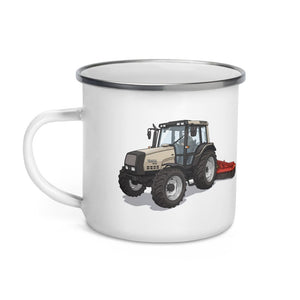 Furrow & Fields Valtra 6750 Illustration | Enamel Mug Quality Farmers Merch