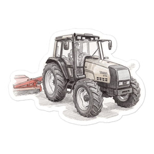 Furrow & Fields Valtra 6750 Pencil Sketch | Bubble-free stickers Quality Farmers Merch