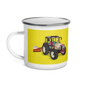 Furrow & Fields Valtra 6750 Pop Art | Enamel Mug Quality Farmers Merch