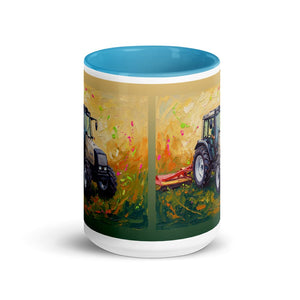 Furrow & Fields Valtra 6750 Splash Art | 15 oz Mug with Color Inside Quality Farmers Merch